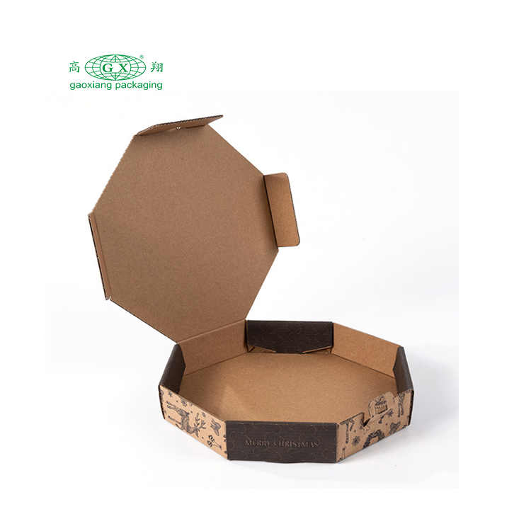 Giá rẻ tùy chỉnh in tất cả các kích thước 9 10 11 12 14 18 inch hộp bánh pizza giấy kraft sóng