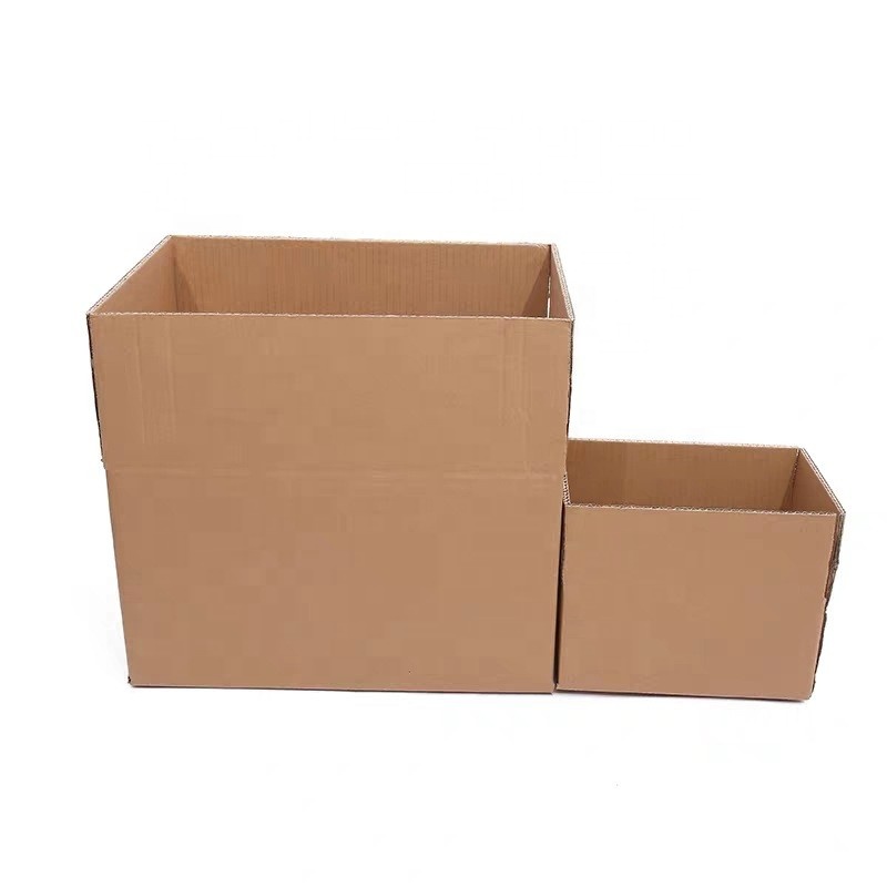 Bao bì hộp sóng màu trắng tinh tế hộp tùy chỉnh hộp giấy màu nâu