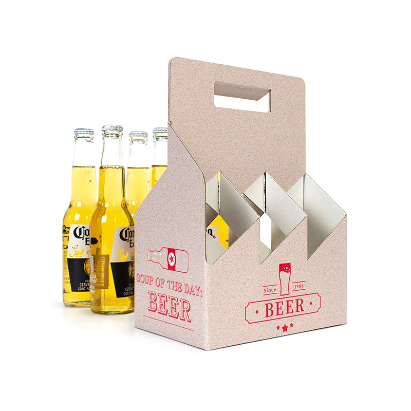 Nhà máy tùy chỉnh bao bì hộp đựng bia sáu gói hộp rượu whisky thanh lịch