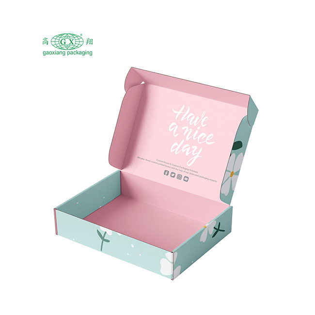 Nhà sản xuất giấy bìa cứng màu lớn gửi thư hộp may mặc hộp bao bì vận chuyển sóng với hộp cá nhân hóa tùy chỉnh