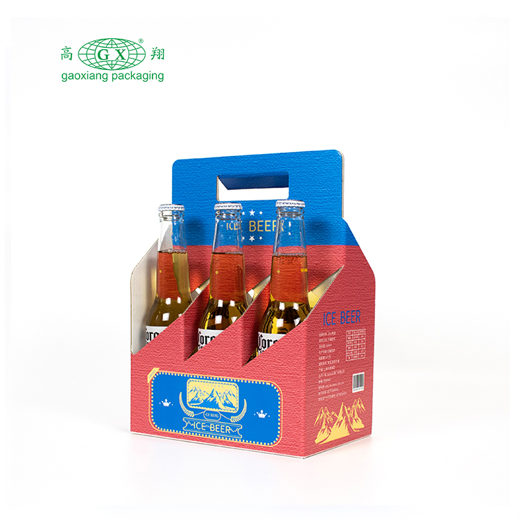 Nhà máy tùy chỉnh bao bì hộp đựng bia sáu gói hộp rượu whisky thanh lịch