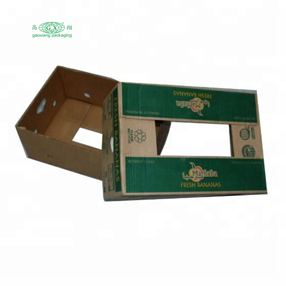 Hộp vận chuyển các tông đầy màu sắc có thể tái chế tùy chỉnh cho trái cây và rau quả