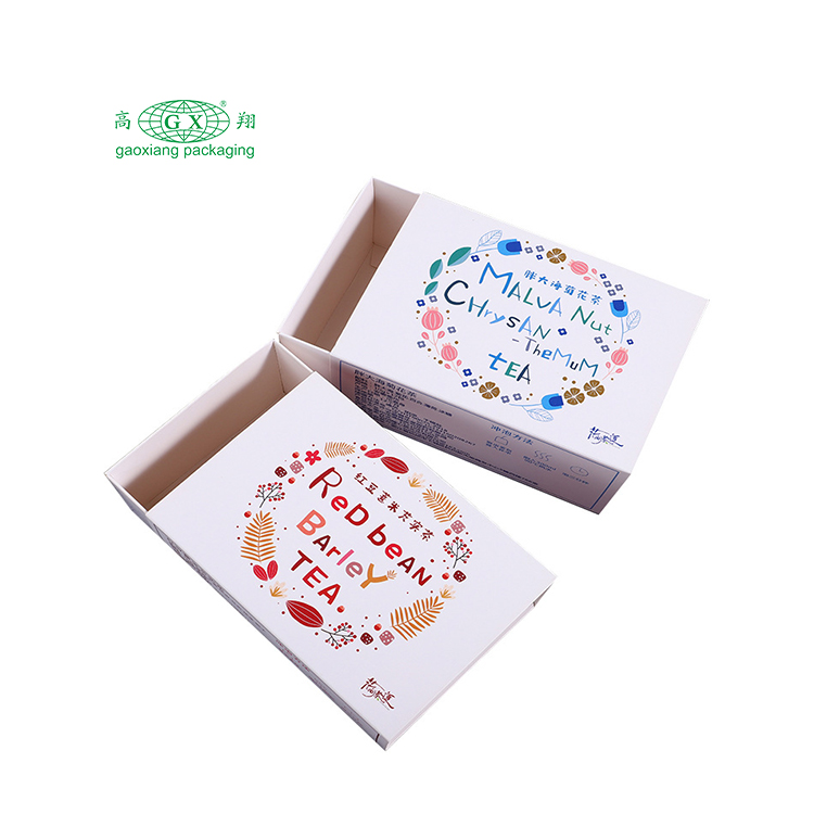 Giấy bìa cà phê trà nước giải khát in hộp bao bì trà có thể tái chế với tùy chỉnh