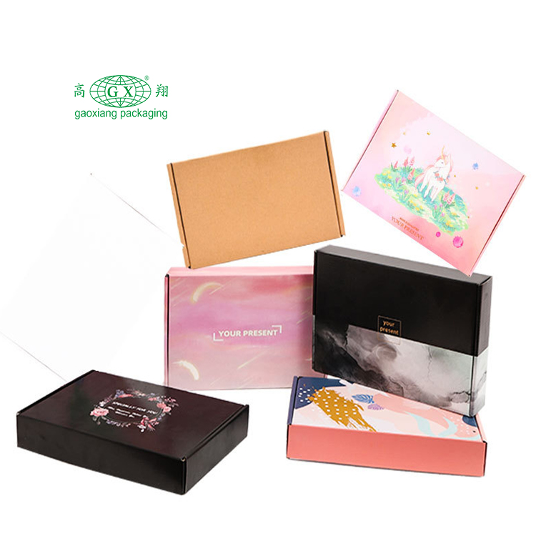 Hộp vận chuyển tùy chỉnh bưu phẩm in hộp các tông quần áo gấp hộp bưu phẩm