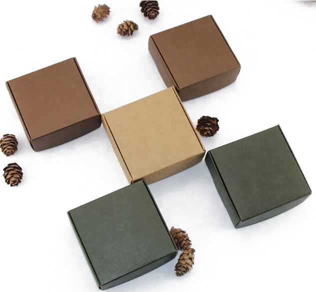 2022 Logo thiết kế tùy chỉnh bìa cứng bao bì carton đen hộp giấy xà phòng kraft