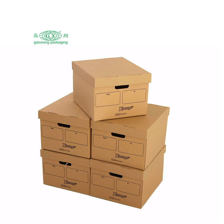 hộp di chuyển bằng giấy gợn sóng chất lượng cao hộp lưu trữ bằng bìa cứng để lưu trữ nặng