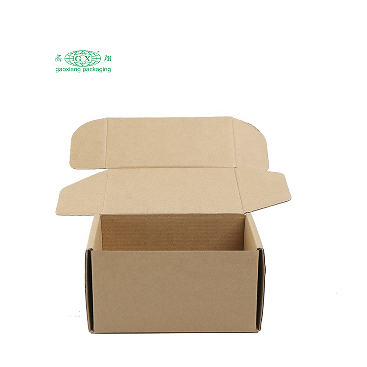 Tái chế giấy tùy chỉnh hộp bưu phẩm bao bì màu nâu kraft in hộp đóng gói sóng
