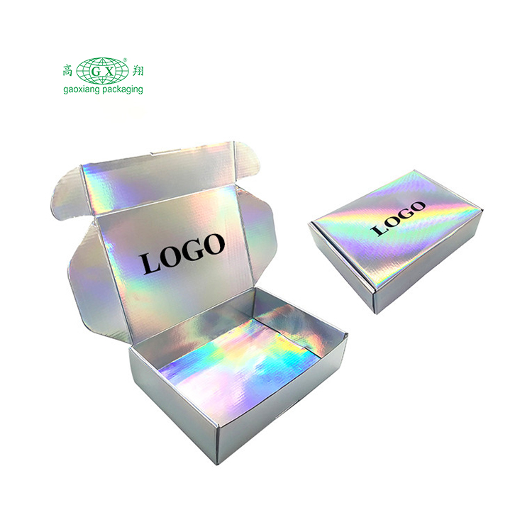 Tùy chỉnh in logo chất lượng cao thùng carton nhỏ sóng các tông hộp thư gấp hộp bưu phẩm hộp vận chuyển ba chiều