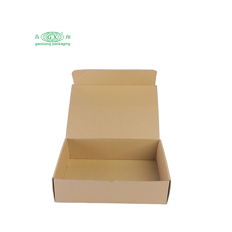 Tái chế giấy tùy chỉnh hộp bưu phẩm bao bì màu nâu kraft in hộp đóng gói sóng