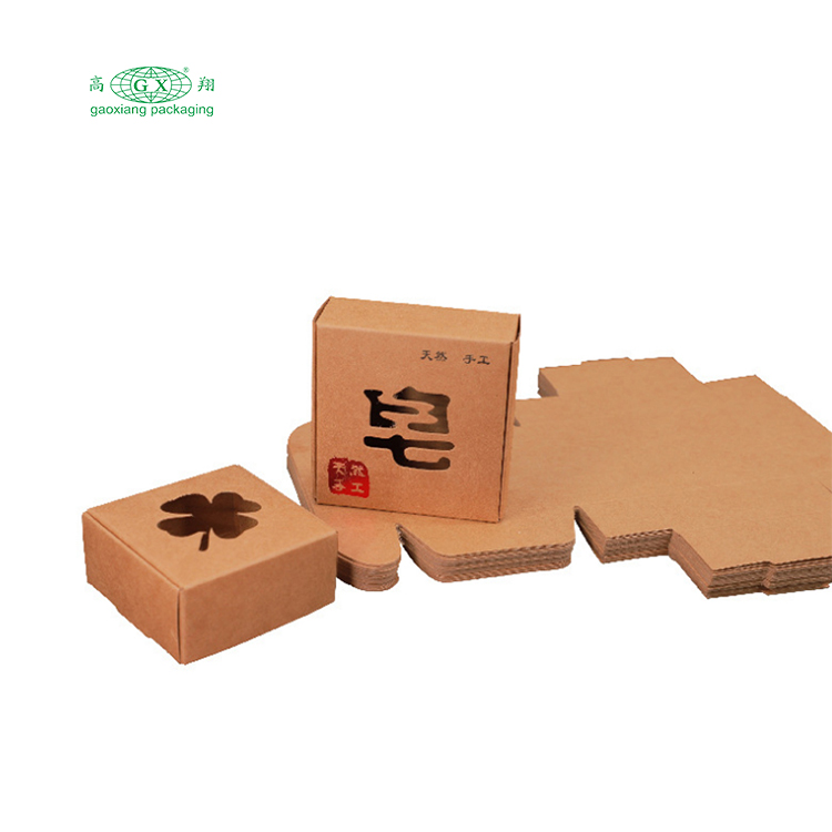 Bán buôn tùy chỉnh thiết kế logo các tông bao bì carton đen hộp giấy xà phòng kraft