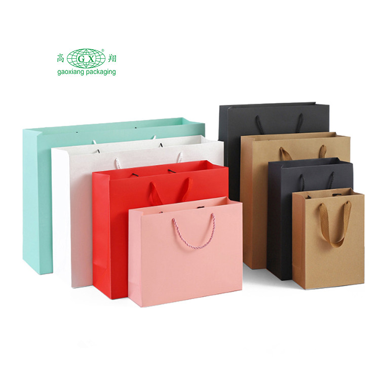 Tùy chỉnh in logo thiết kế sang trọng túi giấy đóng gói túi quà tặng giấy có tay cầm